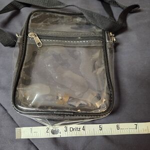 Transparent Black Crossbody Bag